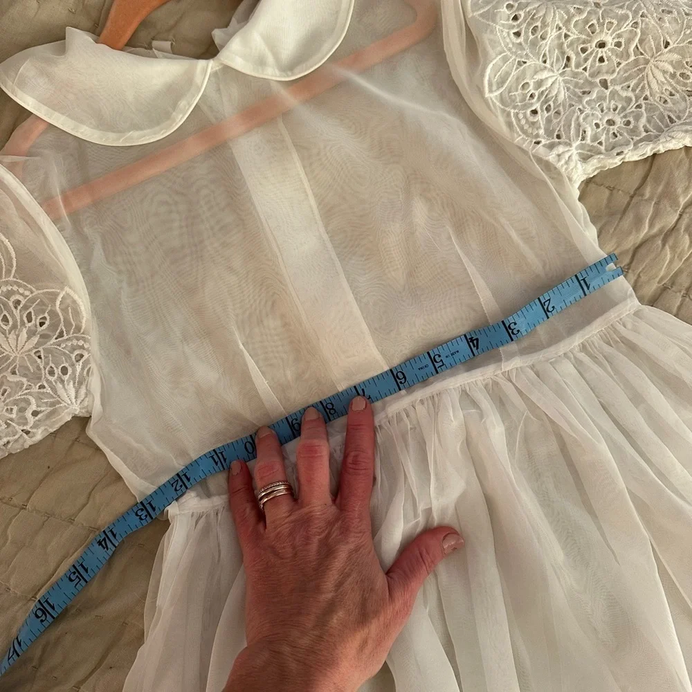 Vintage White Lace Kids Dress